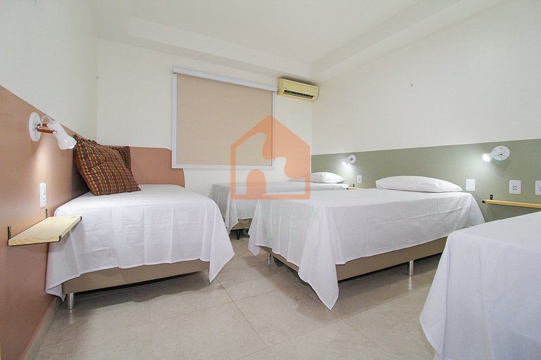Suíte Estação das Docas / Quadrupla privada com sala e cozin