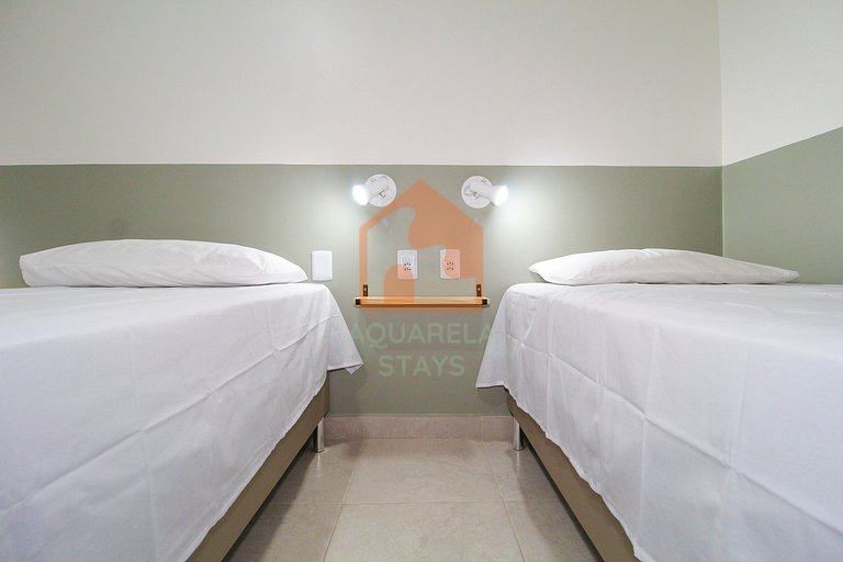 Suíte Estação das Docas / Quadrupla privada com sala e cozin
