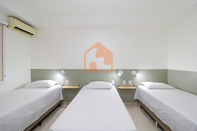 Suíte Estação das Docas / Quadrupla privada com sala e cozin