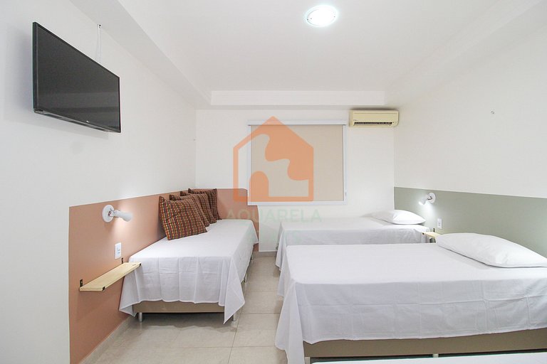 Suíte Estação das Docas / Quadrupla privada com sala e cozin