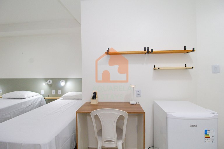 Suíte Estação das Docas / Quadrupla privada com sala e cozin
