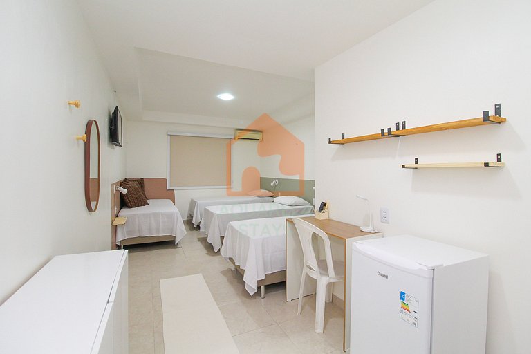 Suíte Estação das Docas / Quadrupla privada com sala e cozin