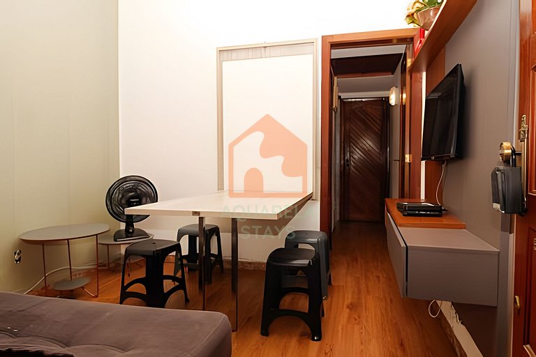Apartamento econômico na praia de Copacabana