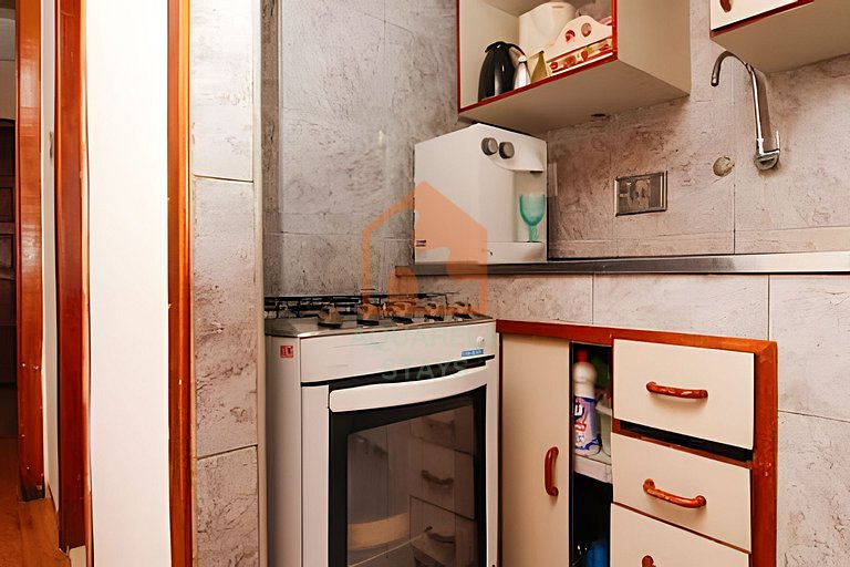 Apartamento econômico na praia de Copacabana