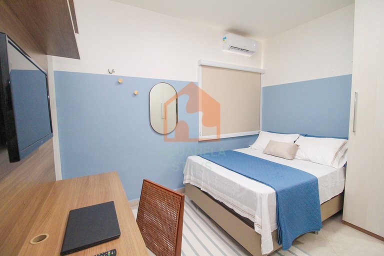 Suíte Marajó / Dupla e privativa com sala e cozinha comparti