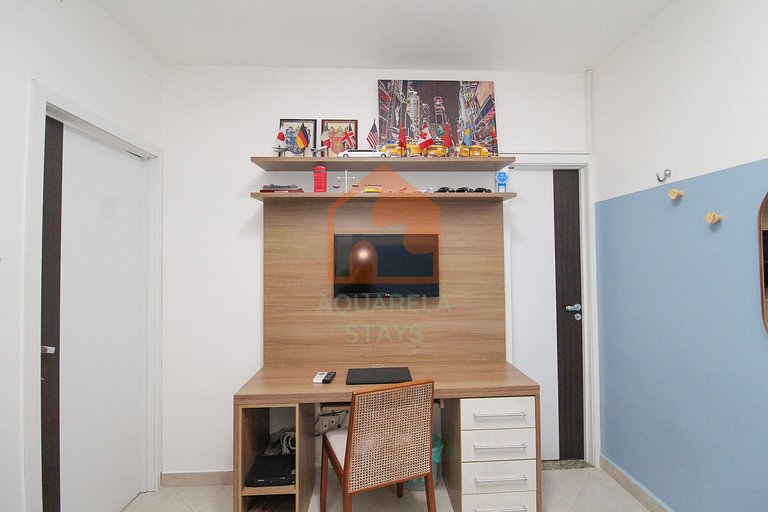 Suíte Marajó / Dupla e privativa com sala e cozinha comparti