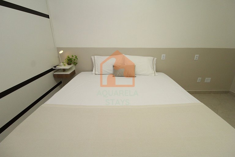 Suíte Guajará / Tripla e privativa com sala e cozinha compar