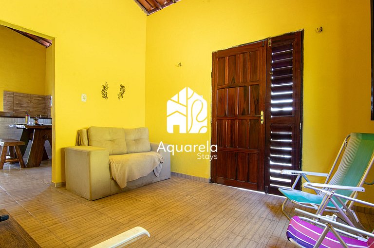 Casa Amarela em Icaraí de Amontada | by Aquarela