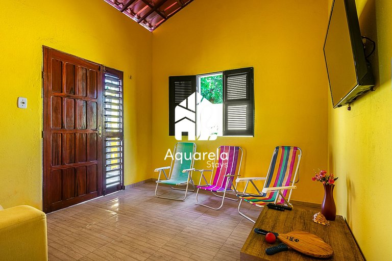 Casa Amarela em Icaraí de Amontada | by Aquarela