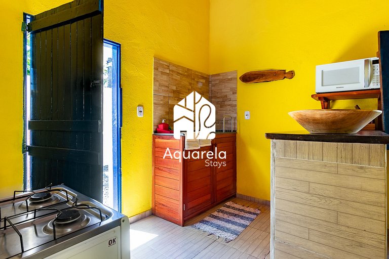 Casa Amarela em Icaraí de Amontada | by Aquarela