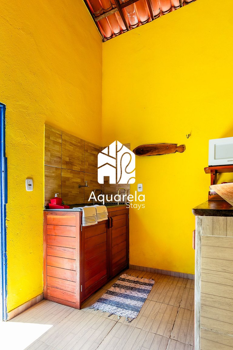 Casa Amarela em Icaraí de Amontada | by Aquarela