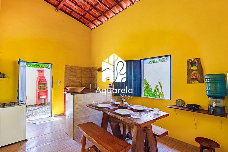 Casa Amarela em Icaraí de Amontada | by Aquarela