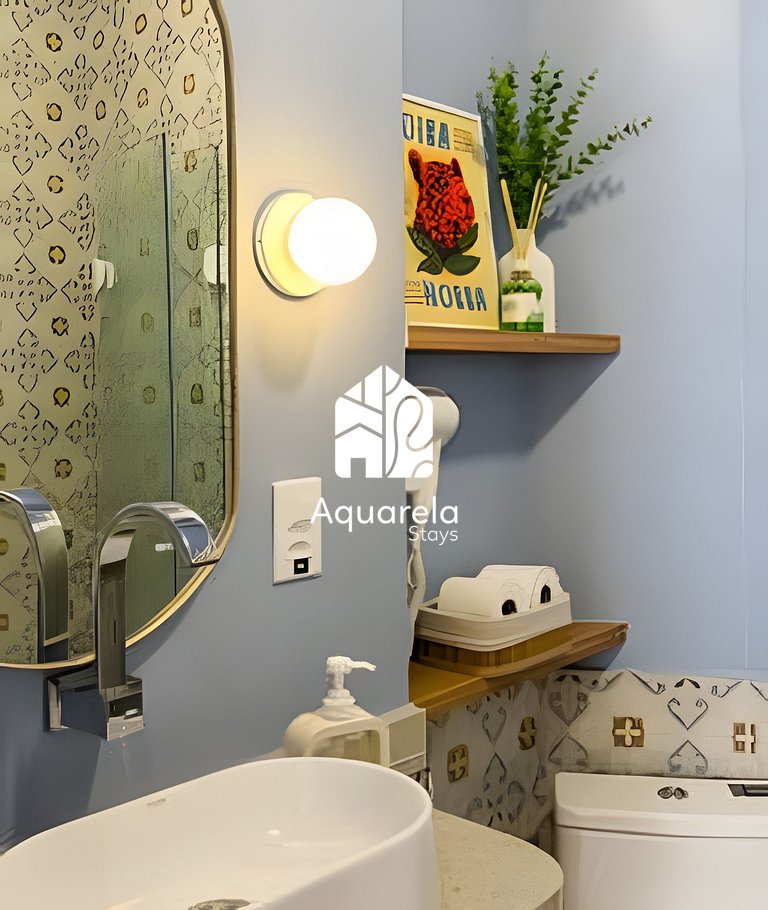 Apartamento Copaçu - 2mins. da praia e do metrô