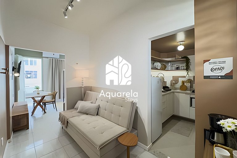 Apartamento Copaçu - 2mins. da praia e do metrô