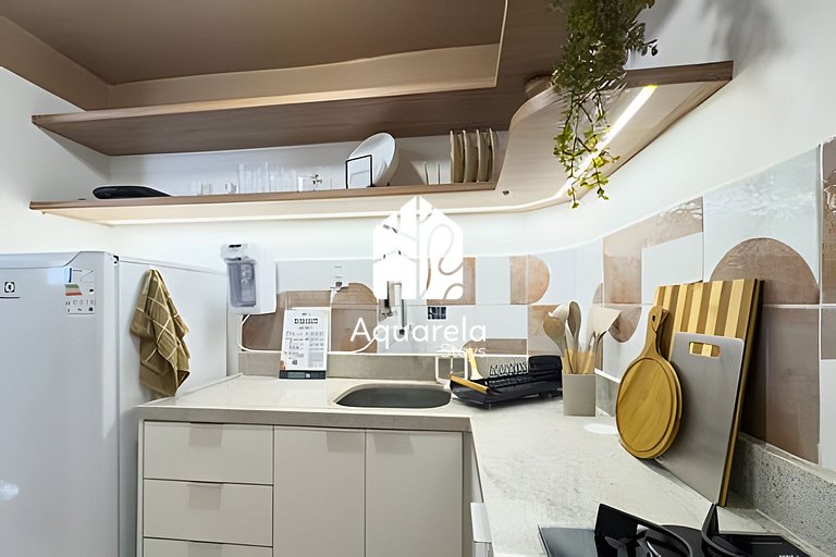 Apartamento Copaçu - 2mins. da praia e do metrô