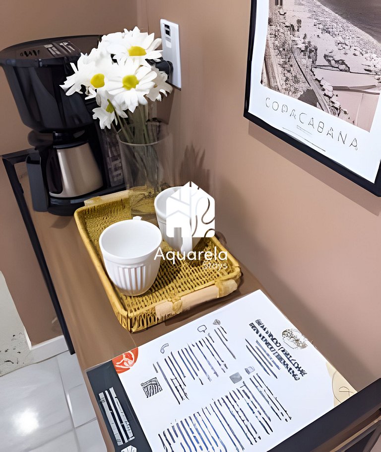 Apartamento Copaçu - 2mins. da praia e do metrô