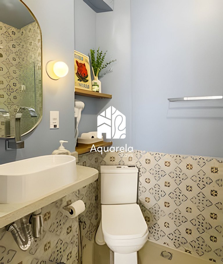 Apartamento Copaçu - 2mins. da praia e do metrô