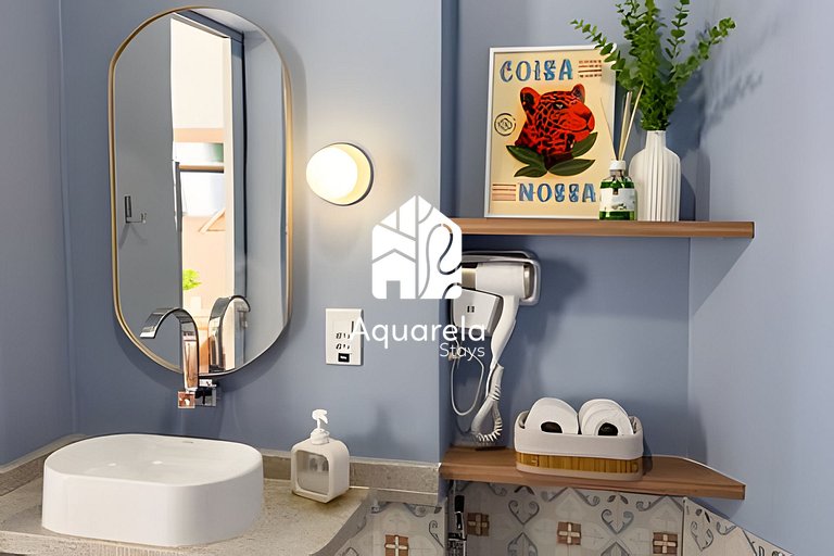 Apartamento Copaçu - 2mins. da praia e do metrô