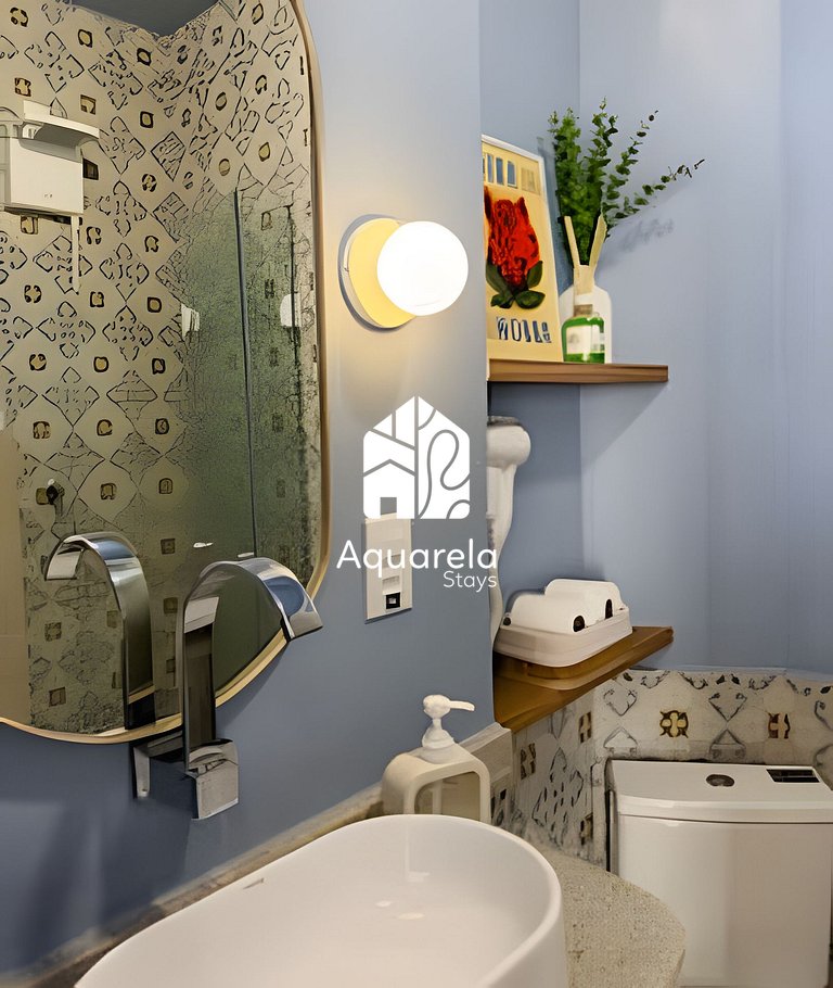 Apartamento Copaçu - 2mins. da praia e do metrô