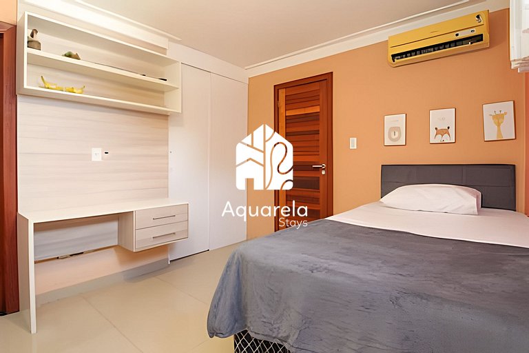 Casa moderna c/ piscina, área de lazer e coworking