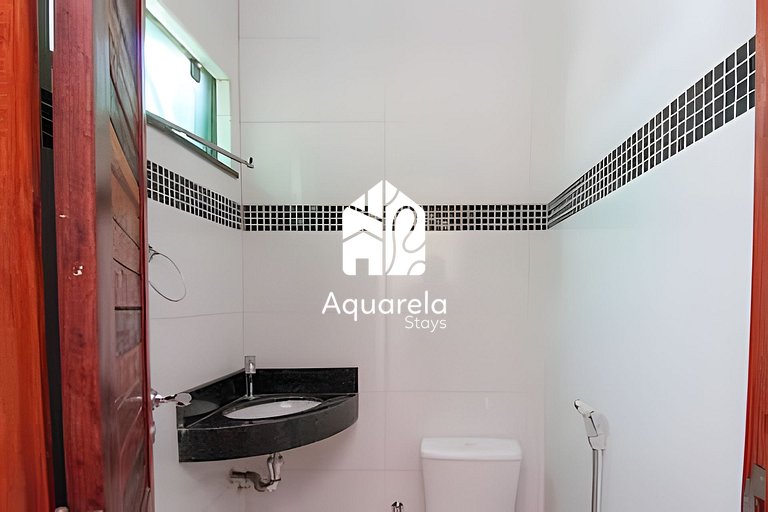 Casa moderna c/ piscina, área de lazer e coworking