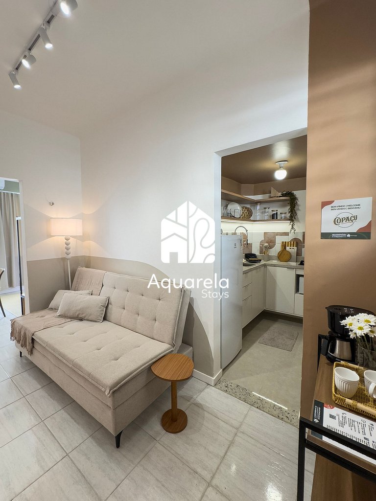 Apartamento Copaçu - 2mins. da praia e do metrô