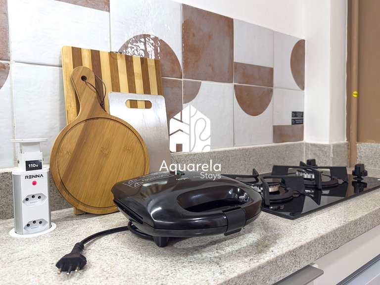 Apartamento Copaçu - 2mins. da praia e do metrô